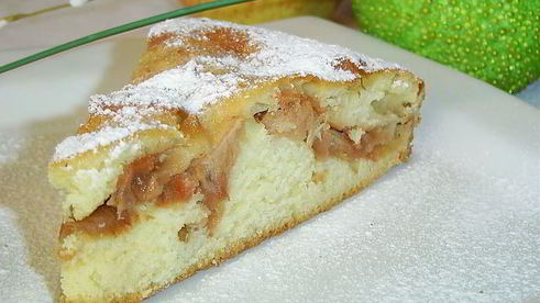 быстрый пирог с яблоками на кефире