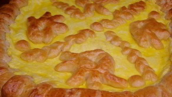 Рецепт Дрожжевого пирога с творогом