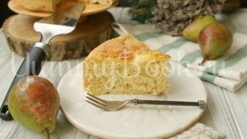 грушевый пирог в мультиварке