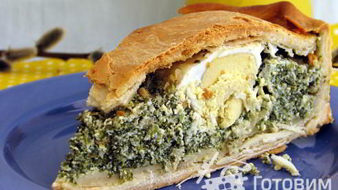 итальянский пирог со шпинатом