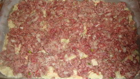 кабачковый пирог с мясным фаршем