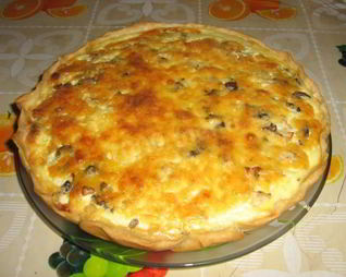 Киш Лоранский пирог с курицей и грибами
