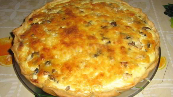 Рецепт Киша Лоранского пирог с курицей и грибами