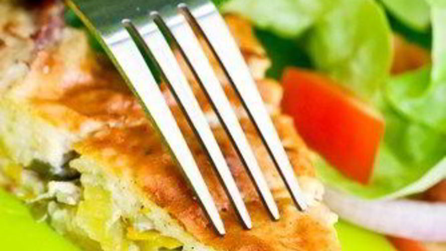 Рецепт киша с черемшой и козьим сыром