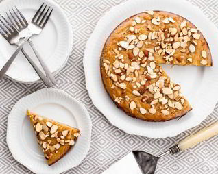 Миндально-яблочный пирог