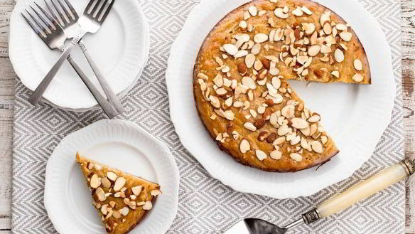 Рецепт Миндально-яблочного пирог