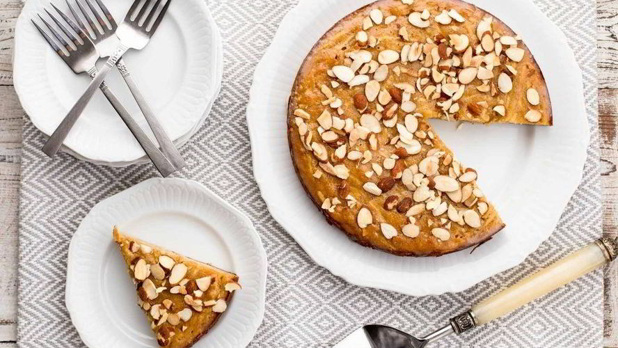 Рецепт миндально-яблочного пирог