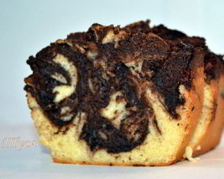 Мраморный пирог с шоколадом