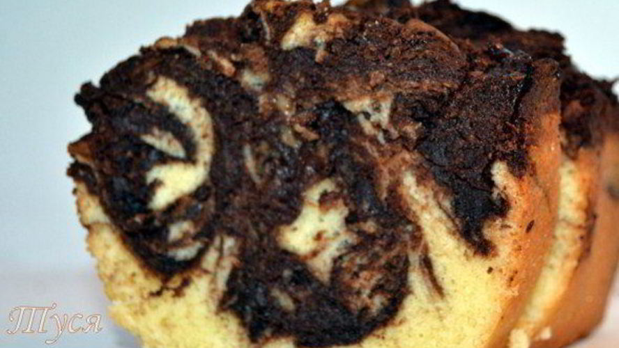 Рецепт мраморного пирога с шоколадом