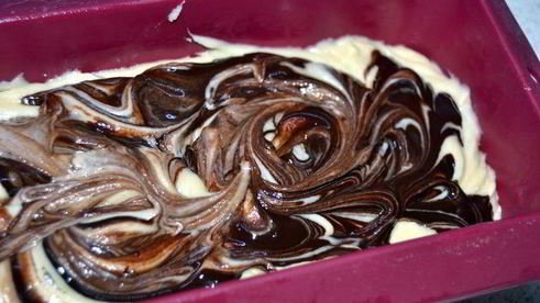 мраморный пирог с шоколадом