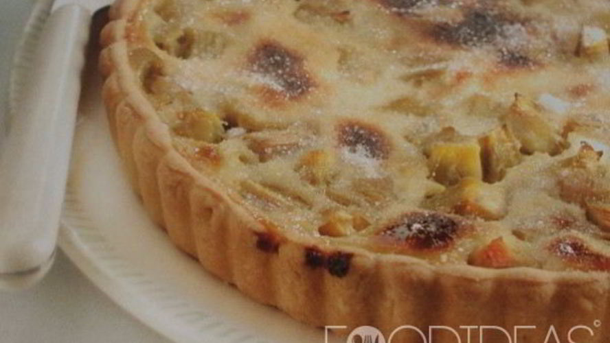 Рецепт песочного пирога с ревенем