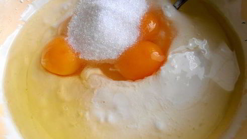 пирог нежность с творожком