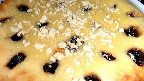 пирог нежность с творожком