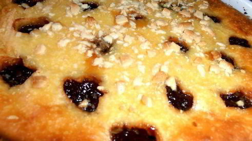 пирог нежность с творожком