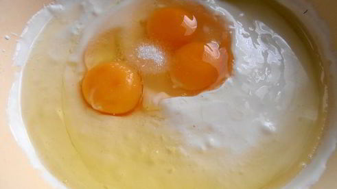 пирог нежность с творожком