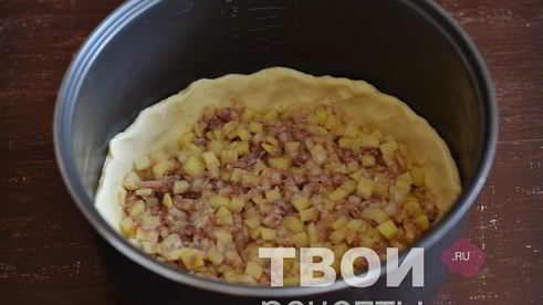 пирог с картошкой в мультиварке