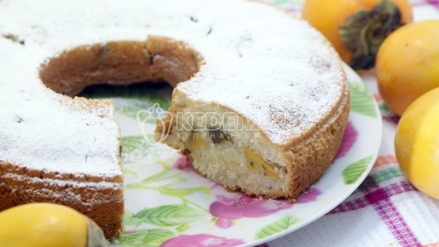 Рецепт пирога с хурмой