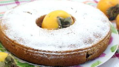 пирог с хурмой