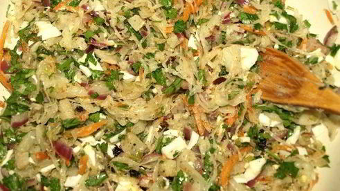 пирог с квашеной капустой и картофелем