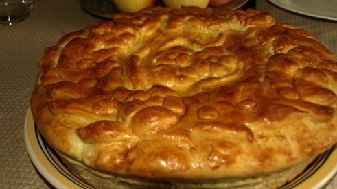 пирог с квашеной капустой и картофелем