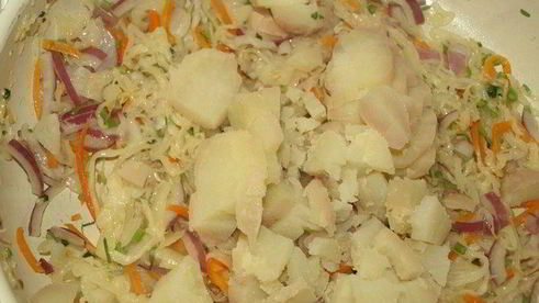 пирог с квашеной капустой и картофелем