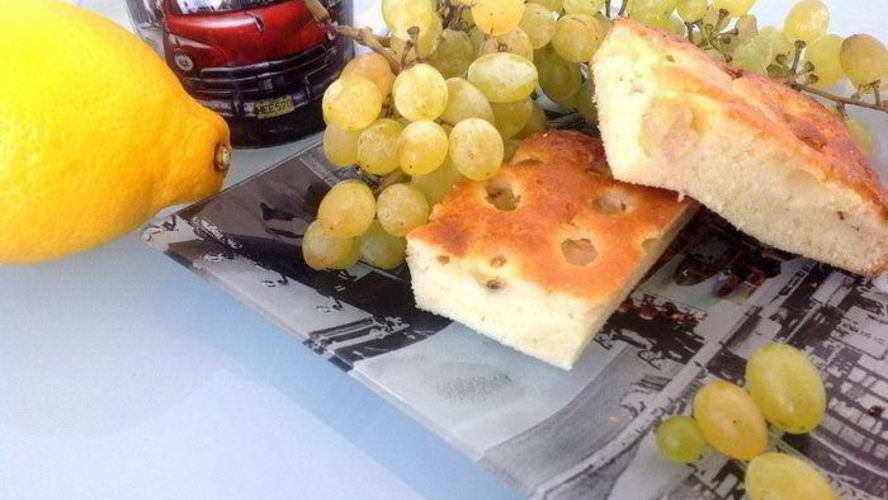 Рецепт пирога с виноградом