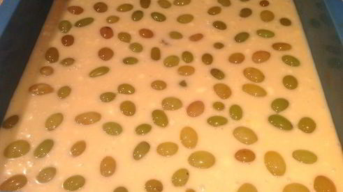 пирог с виноградом