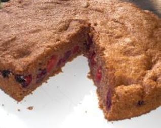 Пирог с вишней без муки и масла