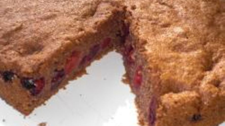 Рецепт пирога с вишней без муки и масла