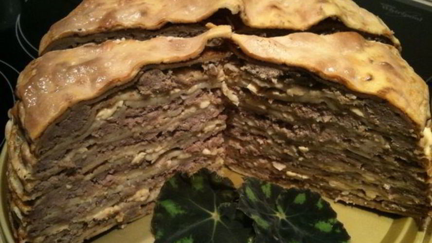 Рецепт рязанского блинного пирога