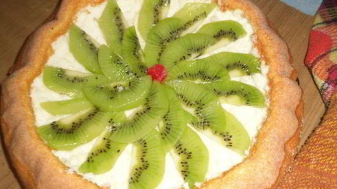 сладкий пирог с киви