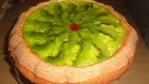 сладкий пирог с киви