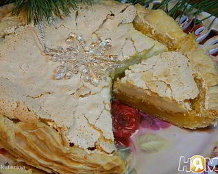 Слоеный апельсиновый пирог