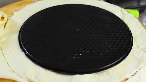 слоеный пирог с картошкой и голубым сыром