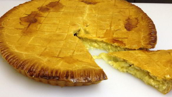 Рецепт Сырно-лукового пирог