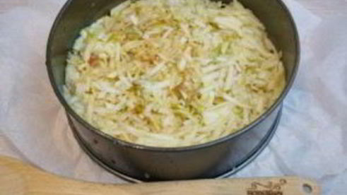 тертый пирог с яблоками
