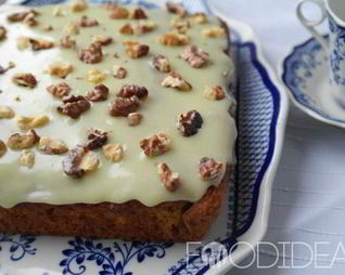 Тыквенный пирог с орехами