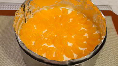 венский пирог с мандаринами