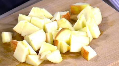 яблочно-ореховый пирог на сидре