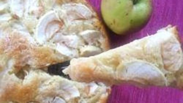 Рецепт Яблочного пирога с йогуртом