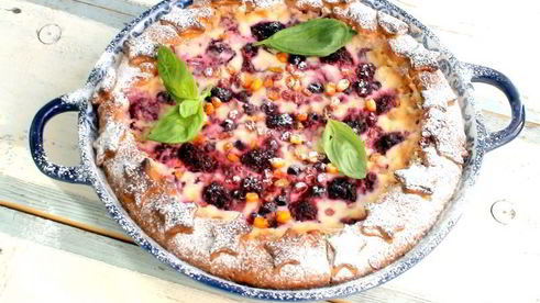 ягодный пирог с маскарпоне