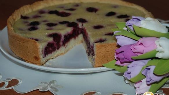 Рецепт Заливного пирога с ежевикой