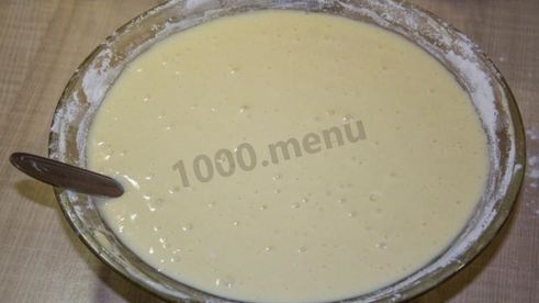 заливной пирог с мясом на кефире