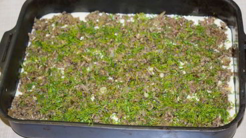 заливной пирог с мясом на кефире