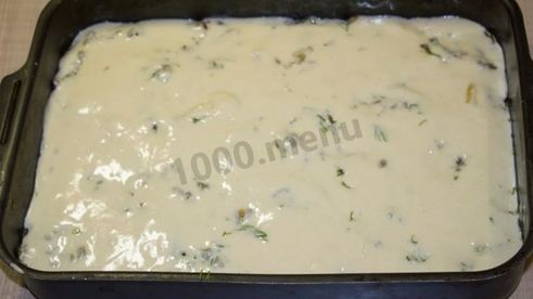 заливной пирог с мясом на кефире