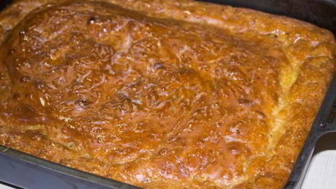 заливной пирог с мясом на кефире