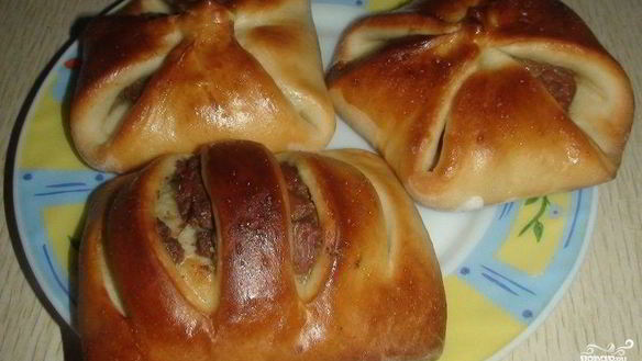 Рецепт Дрожжевых пирожков с начинкой