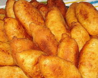 Пирожки из теста с творогом