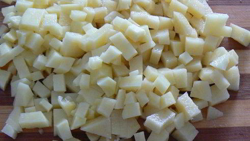 пирожки из творожного теста с мясом и картошкой