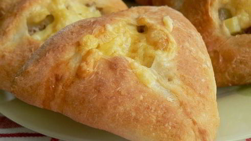 пирожки из творожного теста с мясом и картошкой